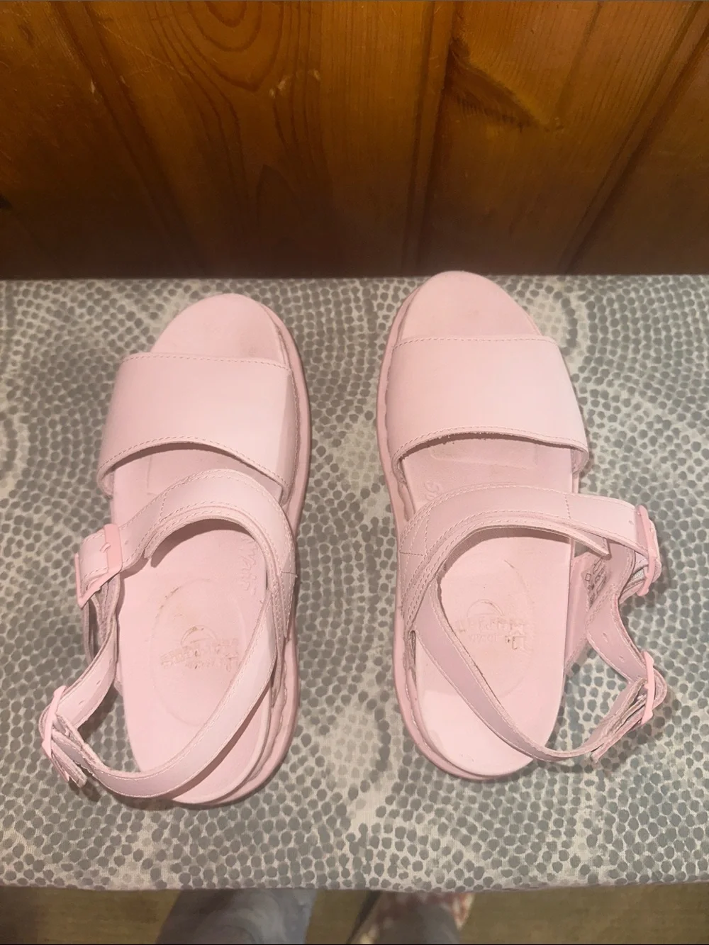 Dr. Martens Pink Platform Sandals